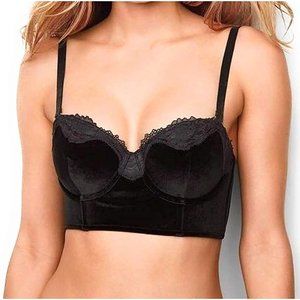 VS velvet balconette bra